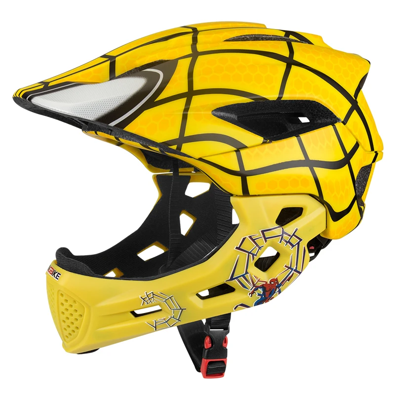 kingbike nouveau anime conception spiderman enfants casque intégral de  sécurité pour enfants casque de montagne casque de sport de plein air pour  enfants