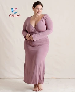 Hot Custom Plus Size Long Sleeve Crop Top Long Skirt Women'S Sets for Fat Women Elegant Evening Casual Clothes Manufacturer