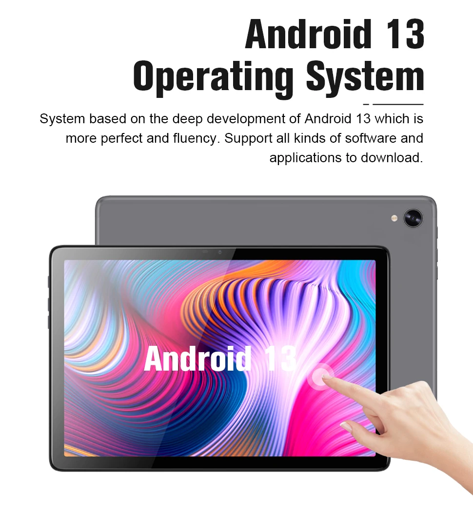 10.1英寸Incell Kidiby平板电脑安卓14平板电脑2k屏幕6gb 128GB