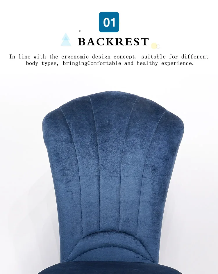 blue velvet dining chairs