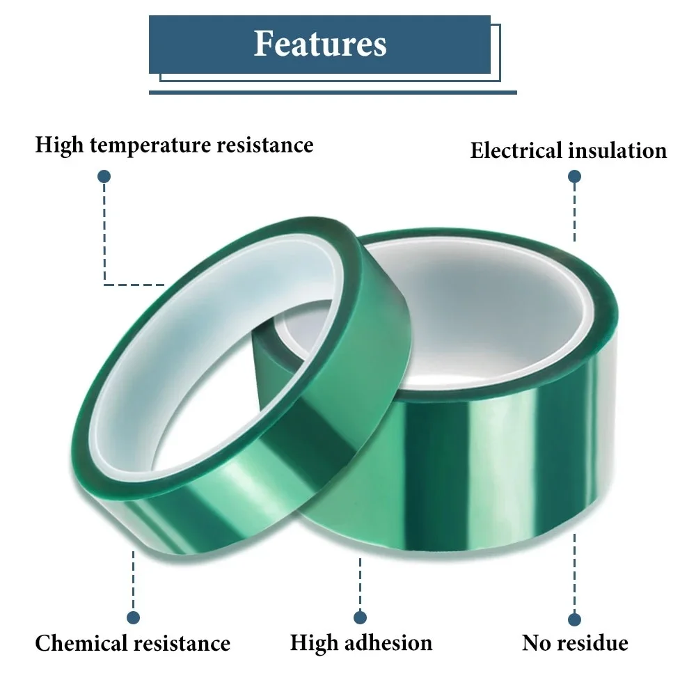 Polyester Tape Adhesive Powder Coating Pcb Masking Green Pet Tape Buy