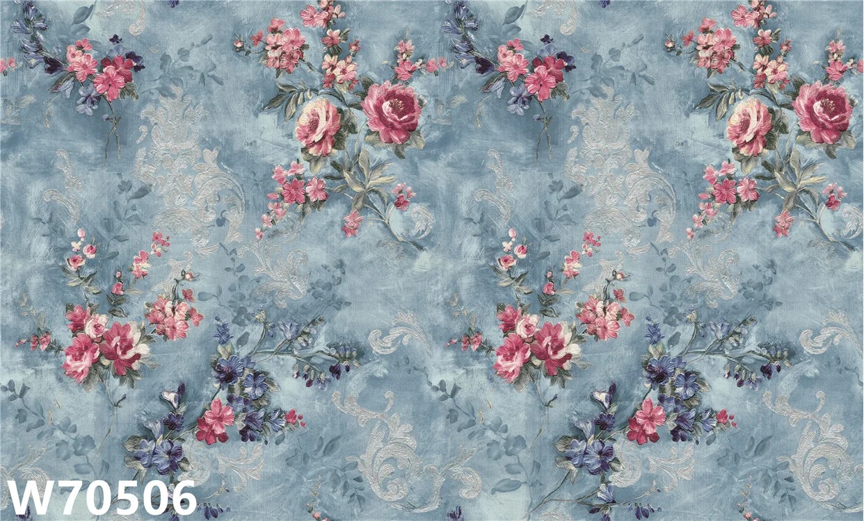 1.06m Beautiful Flower Design PVC Wallpaper