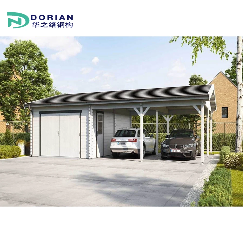 プレハブ鉄骨構造24x24金属ガレージ小屋建築家| Alibaba.com