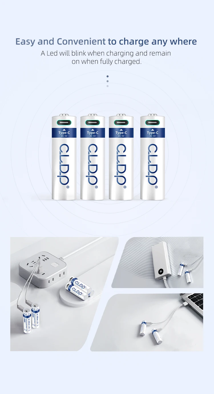Oem Custom 1.5v Lithium Ion Aa And Aaa Usb Rechargeable Batteries 1.5 V Li Ion Chargeable