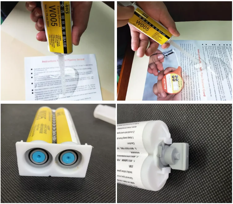 China Factory Hot Selling 5 Minutes Quick Dry 50ml Epoxy AB Glue with Glue Gun Epoxy Resin Transparent 1:1