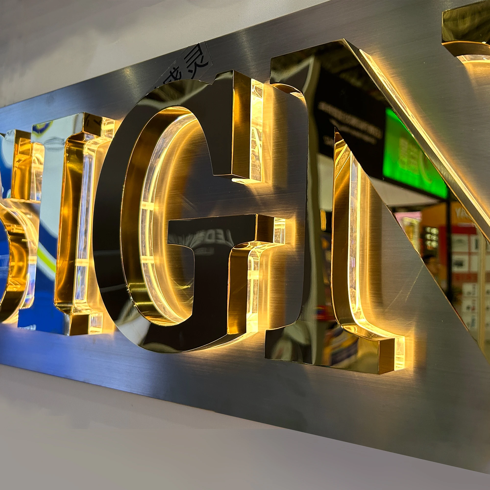 Custom Acrylic Crystal Letters - Backlit Signs for Advertising
