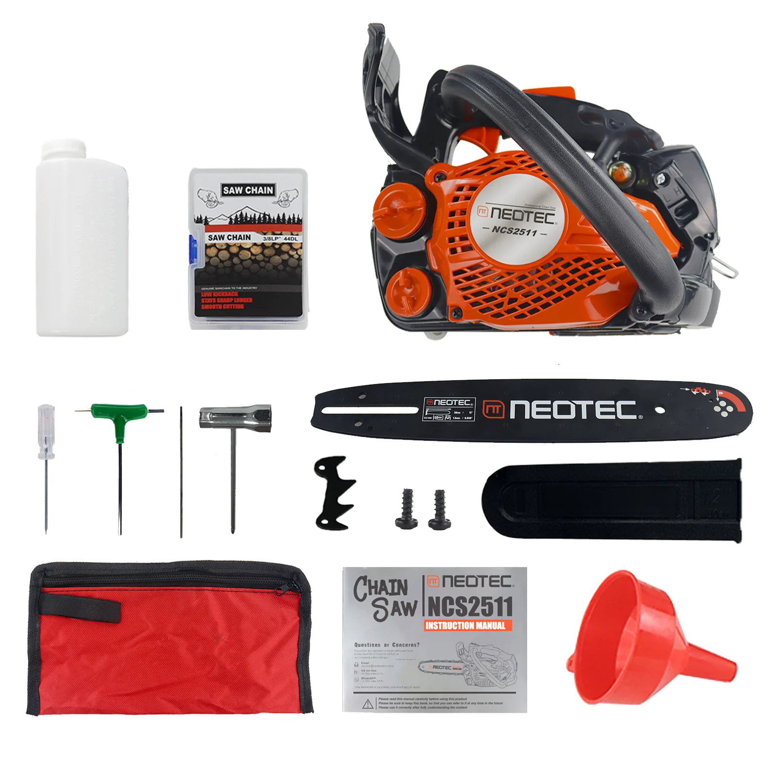 NEOTEC Top Handle Chain Saw 25CC - Efficient Wood Cutting