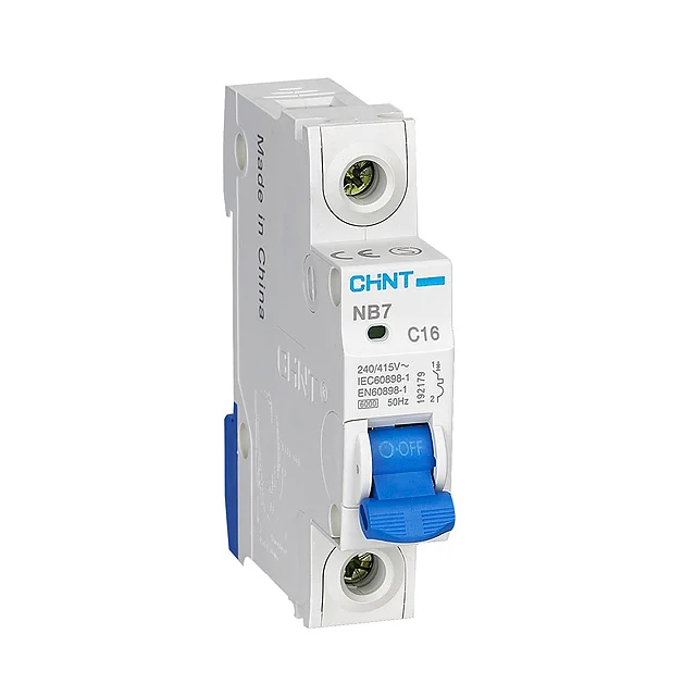 Chint Original NB7 Miniature Circuit Breaker 6A 10A 16A 20A 25A 32A 40A 50A 63A B C D Type 1P 2P 3P 4P 6KA Chint NB7 MCB