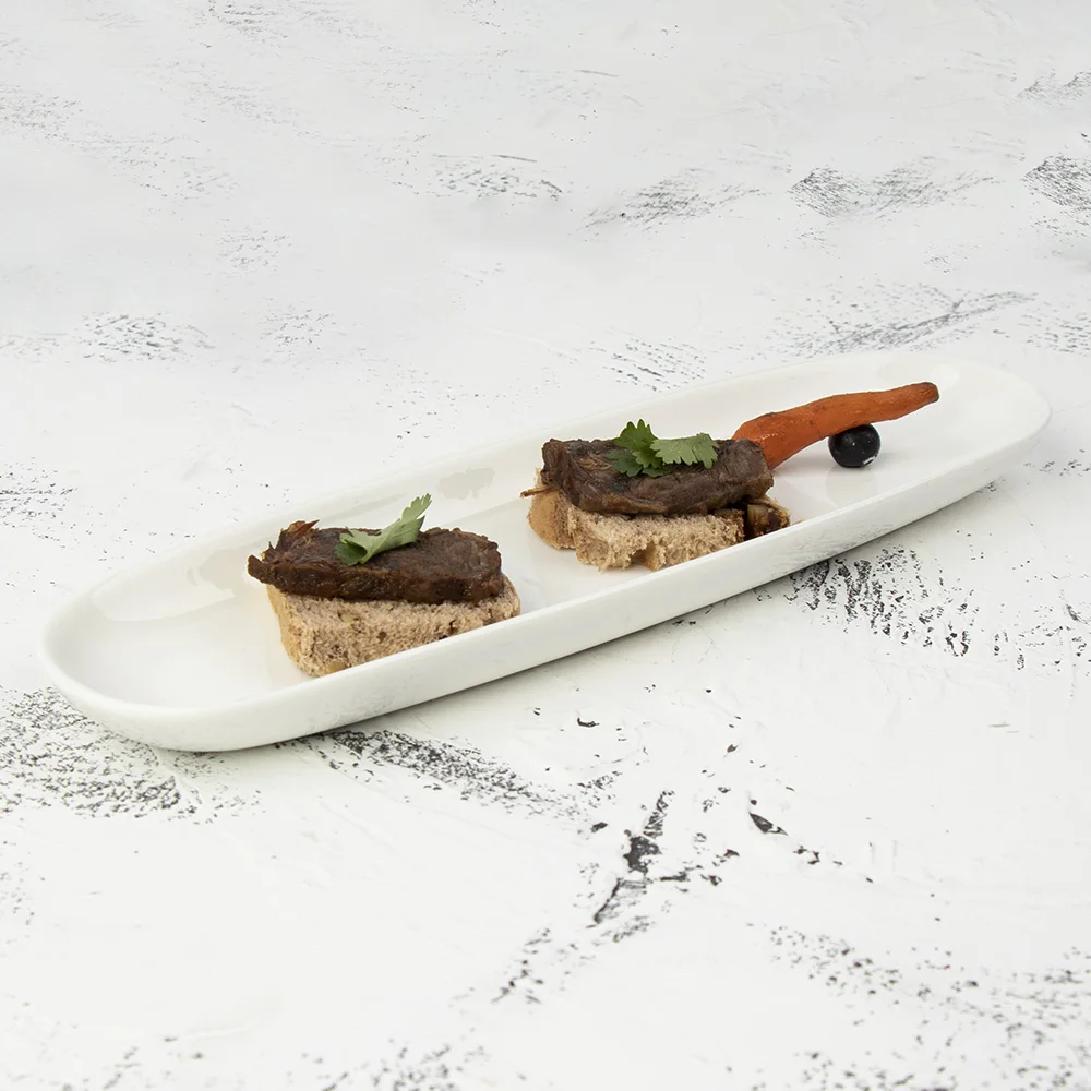 Factory Direct Custom Modern Design Dinner Plates Restaurant  Porcelain Plate