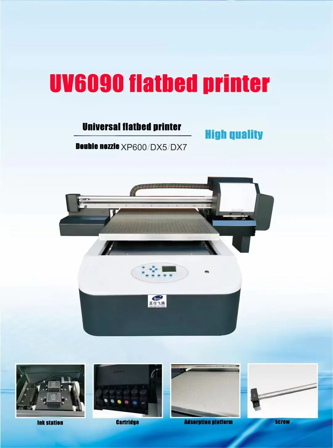 Led UV Printing Machine 2/3 XP600 I3200 Head 6090 UV Flatbed Printer for Rigid Materials Phone case Acrylic Metal Printing details