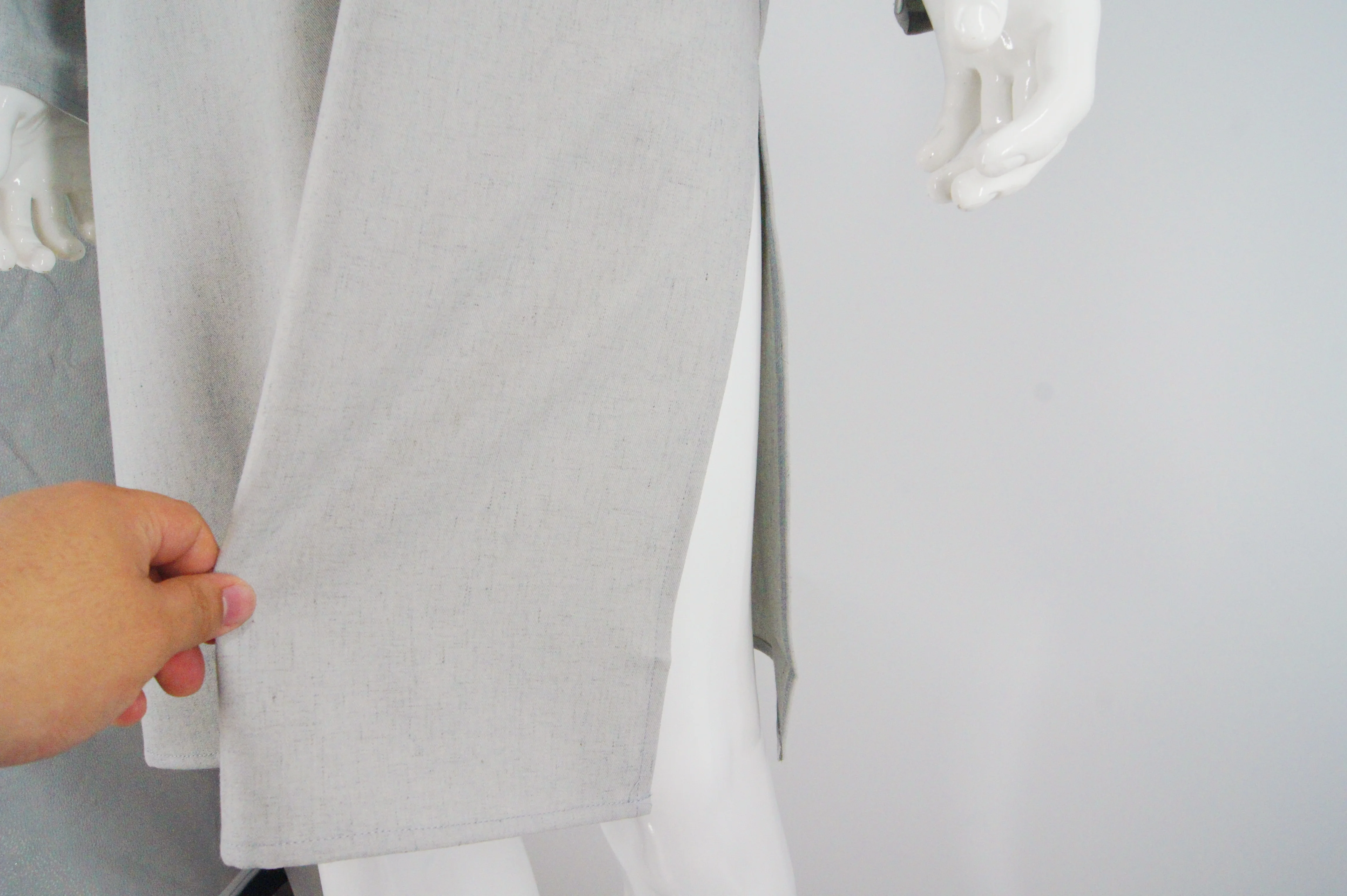 New Arab Thobe Dishdasha Abaya for Men Ramadan Islamic Prayer Robe Embroidered Breathable Long White Muslim Robe