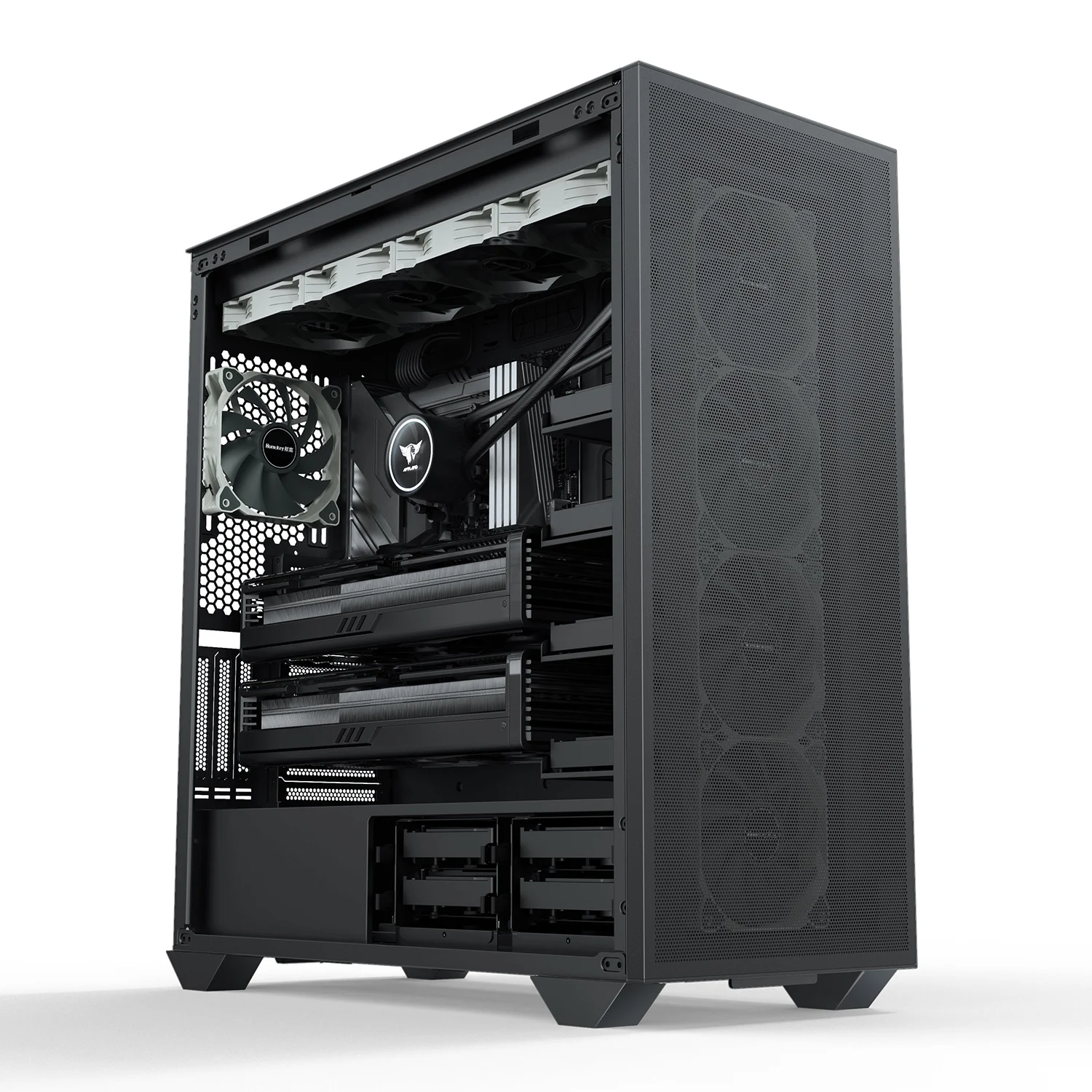Ruix Alpha E-ATX Case - Support for 4 VGA Cards & 14 HDD