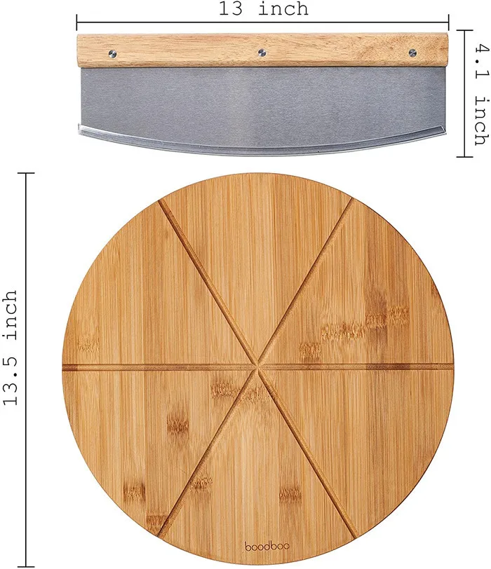 Bamboo Pizza Cutting Board Custom Imprinted
