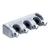 3 ganci + 4 supporti per mocio bianchi