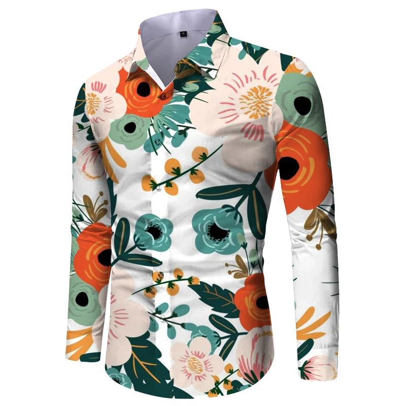 New Arrival Designer Retro Vintage Shirts Men Floral Dress Shirts Long Sleeve Casual Button Down Flower Printed Shirts New Arrival Designer Retro Vintage Shirts Men Floral Dress Shirts Long Sleeve Casual Button Down Flower Printed Shirts