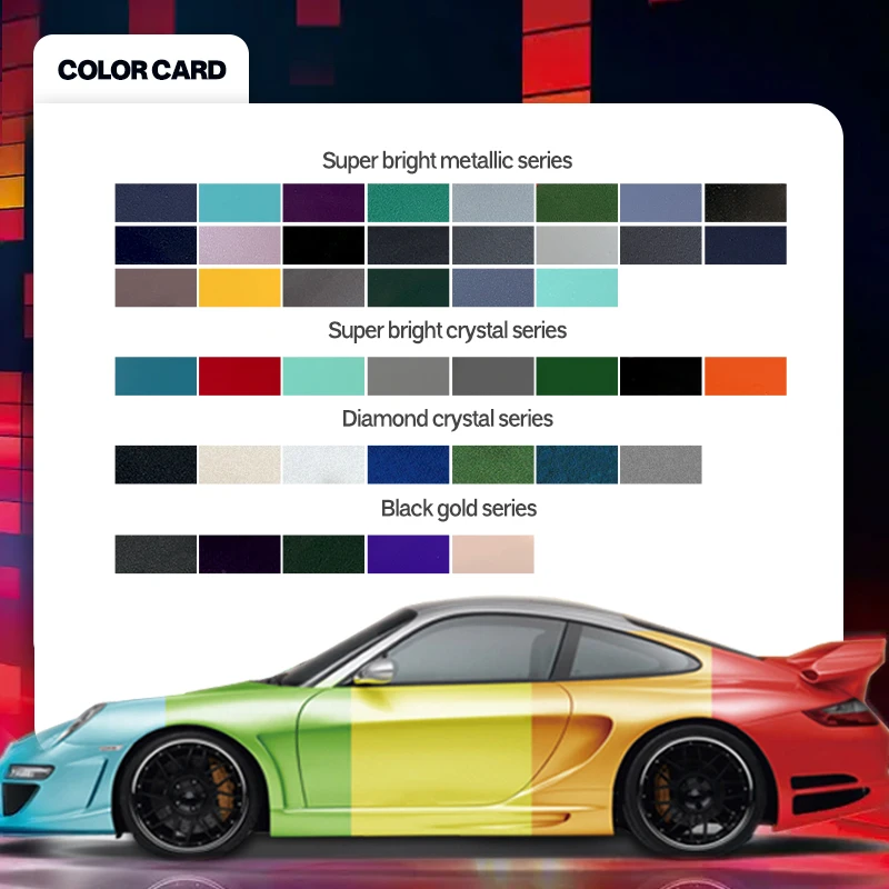 Rainbow Laser Car Wrap Vinyl Clear Self Healing Ppf Film New Car Color ...