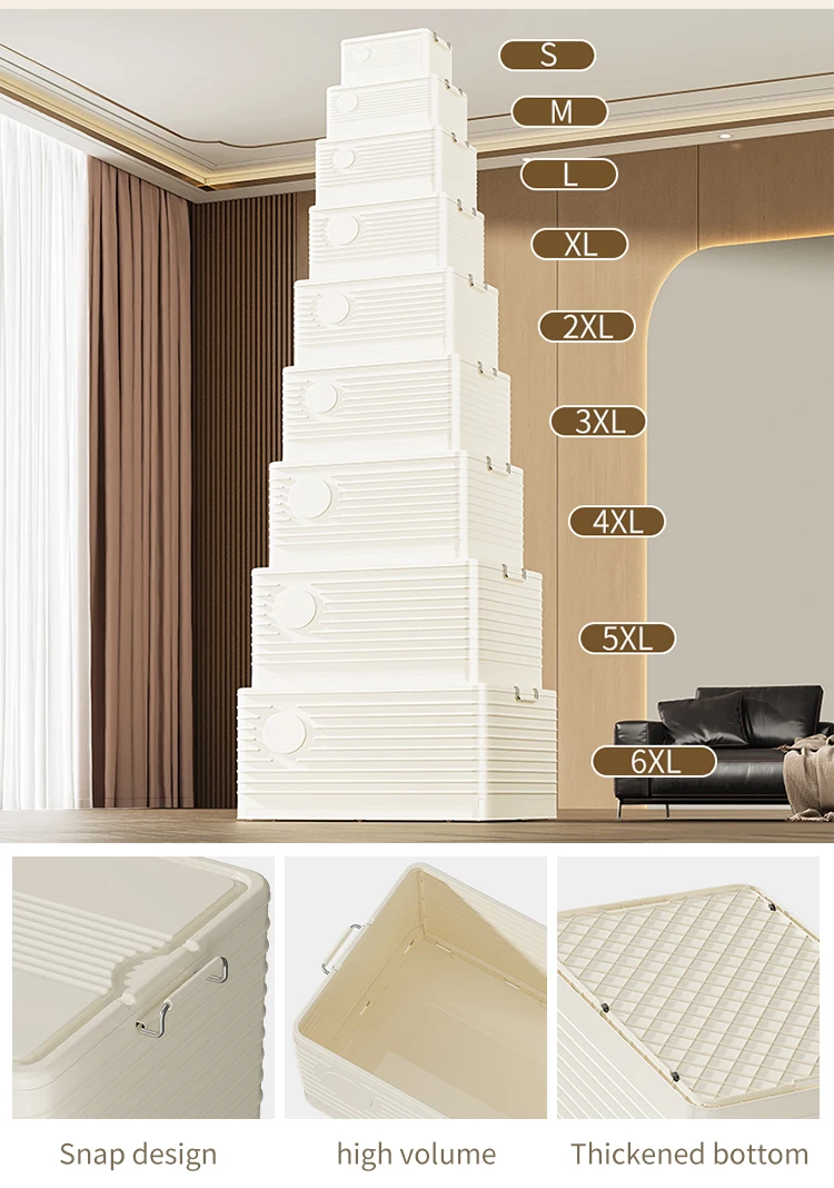 Large Collapsible Plastic Stackable Dress Organizer Clothes Sheets ...