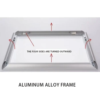 Hot selling poster frame 24x36 movie advertising aluminum poster frame buckle frame advertising poster