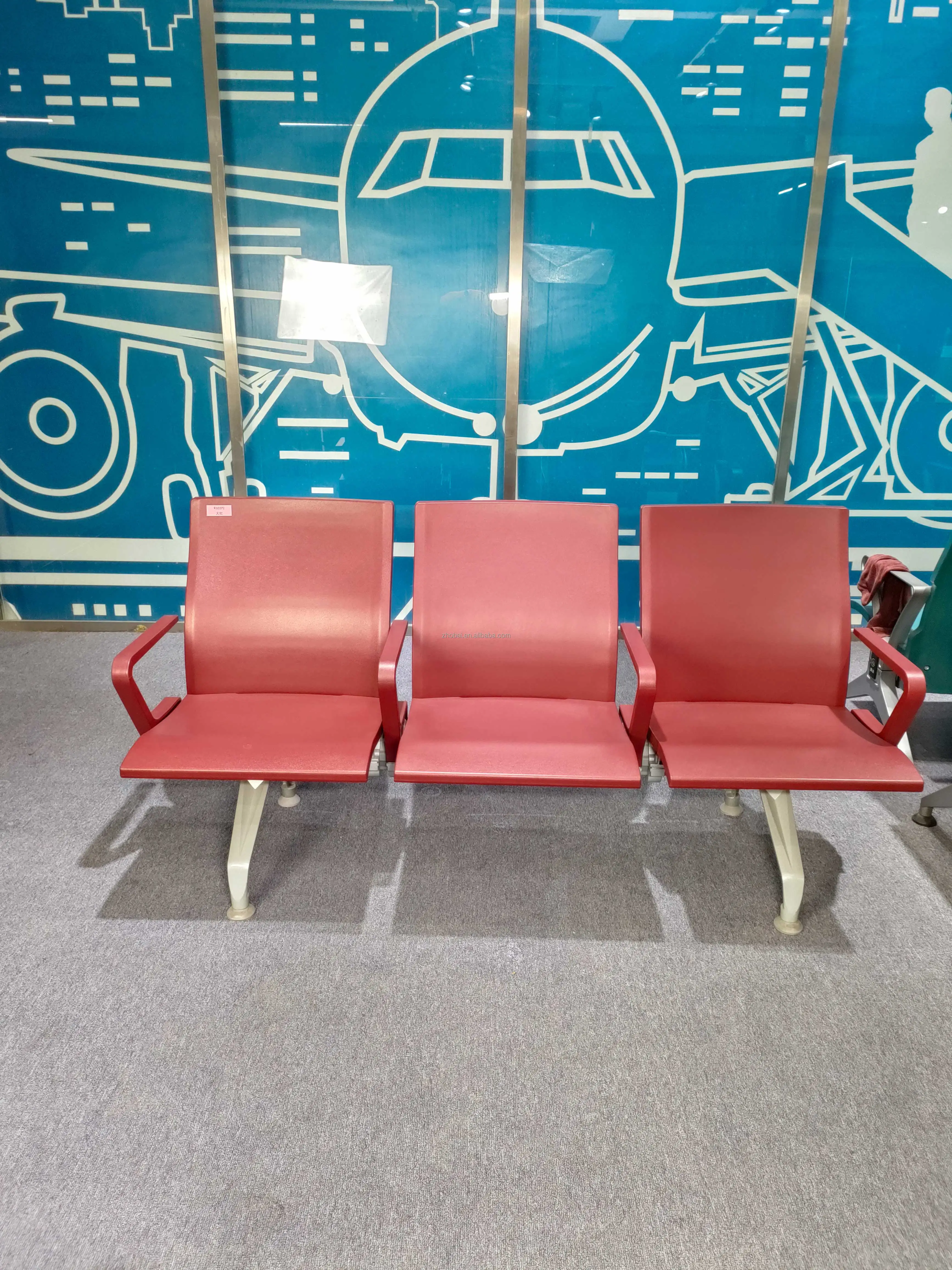 Customized High Quality 3 Seat Modern Commercial PU Hospital Waiting Chairs School Gym Public Areas Chair 5-Year Warranty 2