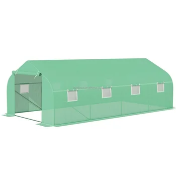 Eco-Friendly Metal Frame Greenhouse for Garden Hot House Tunnel Sustainable Agricultural Tomato Greenhouse with Easy Assembly