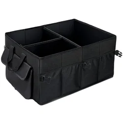 Автомобильные аксессуары Роскошный складной органайзер для багажника автомобиля с регулируемыми