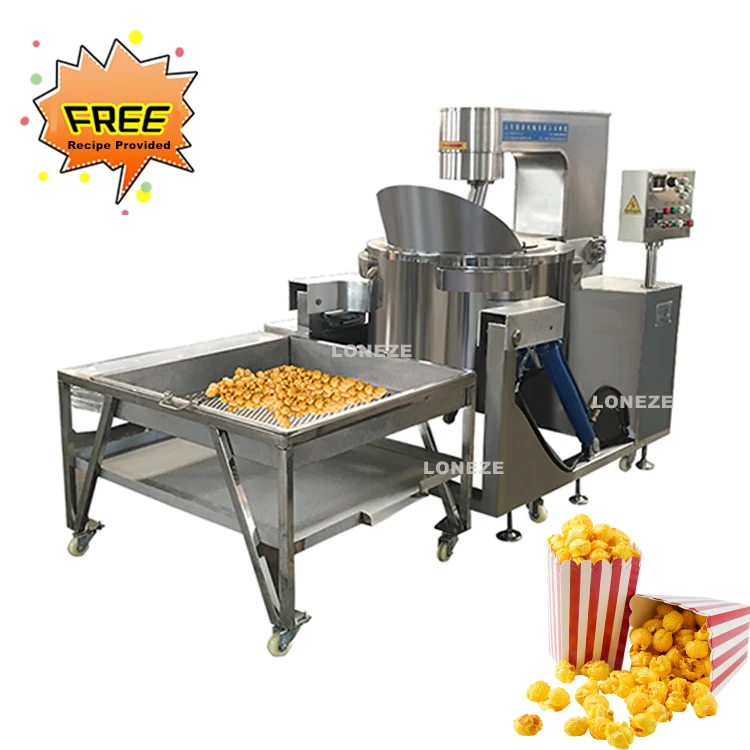 High Capacity Automatic Industrial Popcorn Making Machine Mushroom Gas Popcorn Machine for Sale
