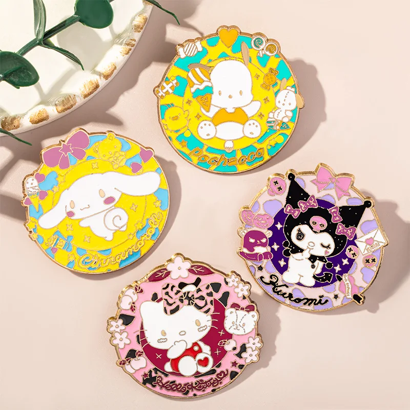 Cute Cinnamoroll Melody Enamel Lapel Pin Japan Cartoon Anime Brooch for ...