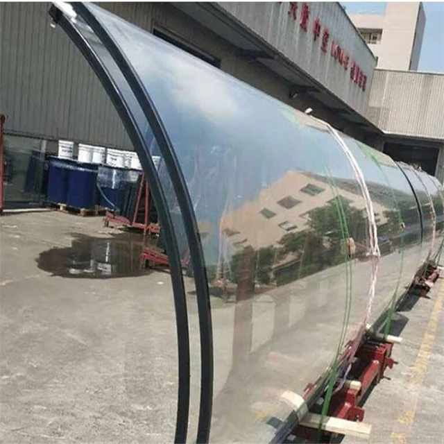 Customized Hyperbolic Fireproof Curved Tempered Laminated Insulating Glass