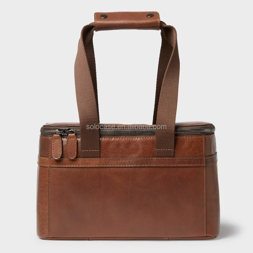 Waterproof Leather Picnic Cooler Tote Bag