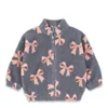 K060 gray blue bow