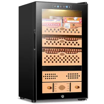 CIGARLOONG Cabinet  Storage Electronic Compressor Cooler  Humidifier Cigars Display Cedar Wooden Cigar Humidor