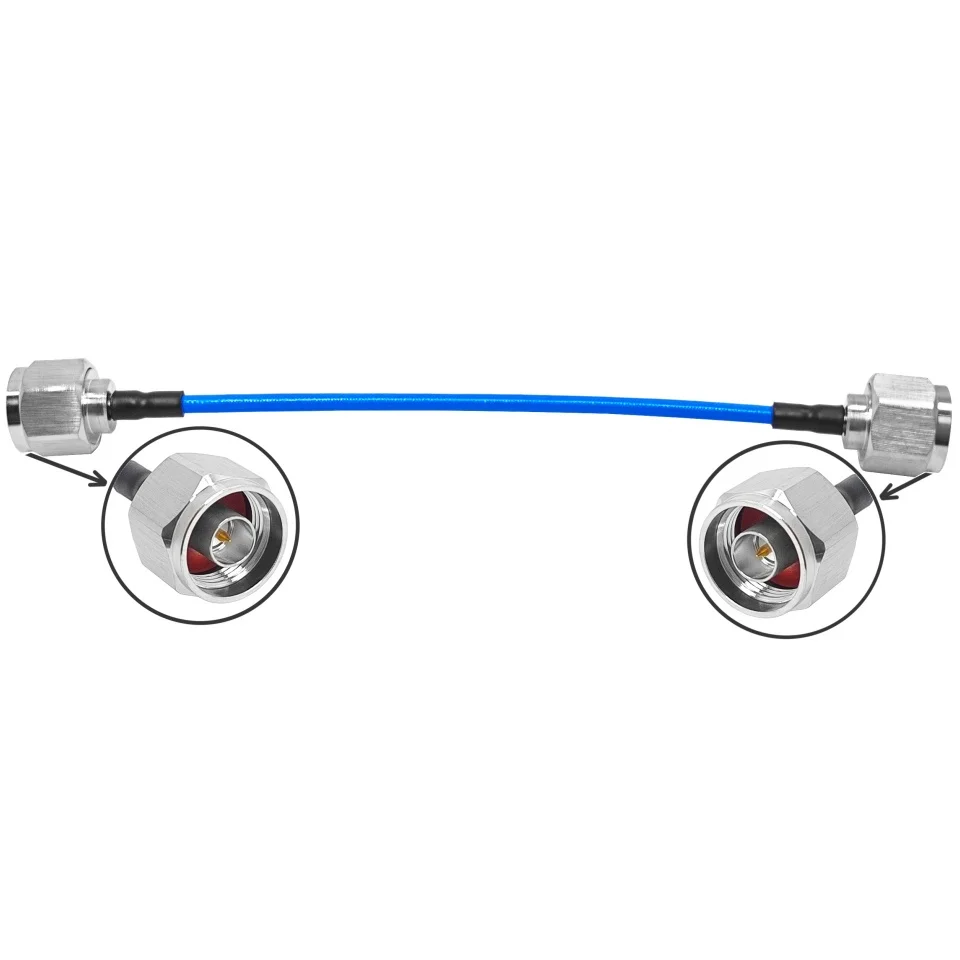 Fabriklieferung: 50-Ohm-N-Stecker-zu-N-Stecker-RG402-RG141-HF-Pigtail-Antennenverlängerungskabelbaugruppe