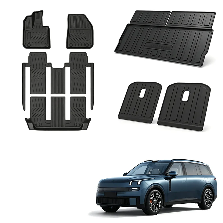 Tapete para Carro Maremlyn para Lynk & Co 900, Tapete Impermeável de TPE para Piso, Tapete para Banco Traseiro e Bagageira, Acessórios para Interior de Carro Elétrico (EV)