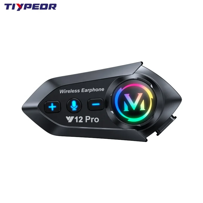 TIYPEOR Bluetooth Helmet Headset Microphone Waterproof Noise Reduction for Motorcycles Wireless Hands-on Talking Headset
