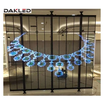 Outdoor Large Building Glass Curtain Wall P10 P5.2 IP65 Waterproof Transparent LED Display Screen