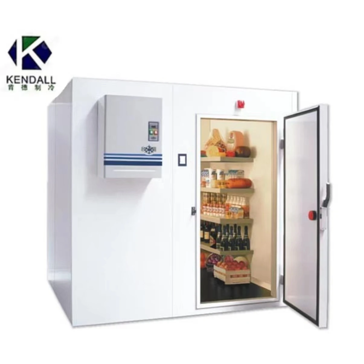 Selectable  Compressor Refrigerator 40 Feet Cold Room Modular Cooler Room for  Drinks and Vegetables