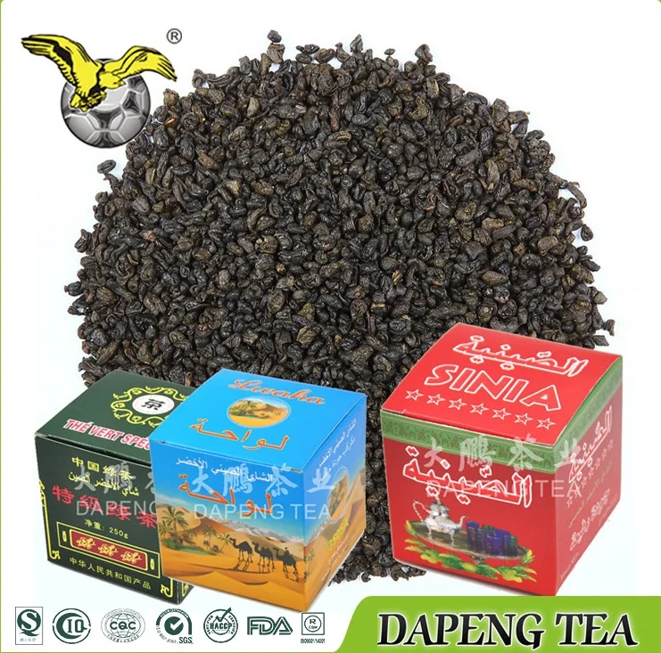Китайский зеленый чай Gunpower tea 3505, брендовые марки для Марокко