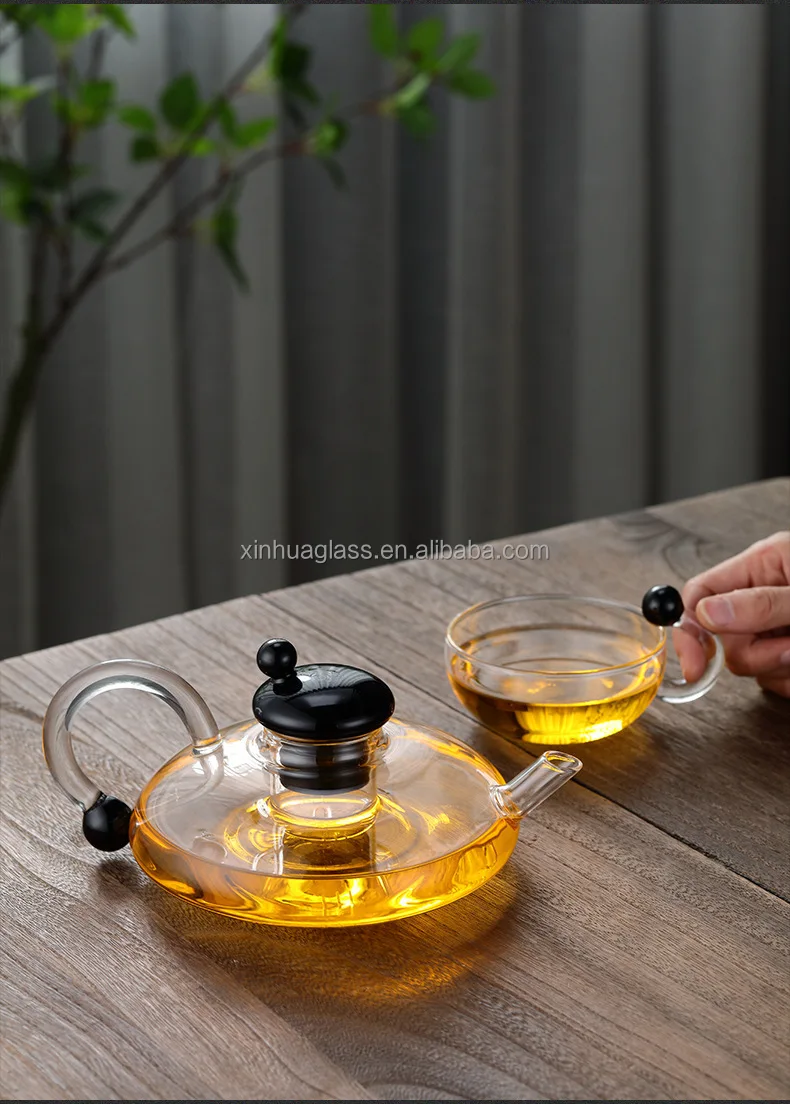 Handmade High Borosilicate Glass Teapot Glass Tea Pot Glass Coffee Set