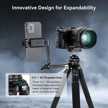 Smallrig 54" Lightweight Compact Carbon Fiber Tripod with Detachable Monopod, Load up to 26.5 Lbs/12 Kg -4060 product image