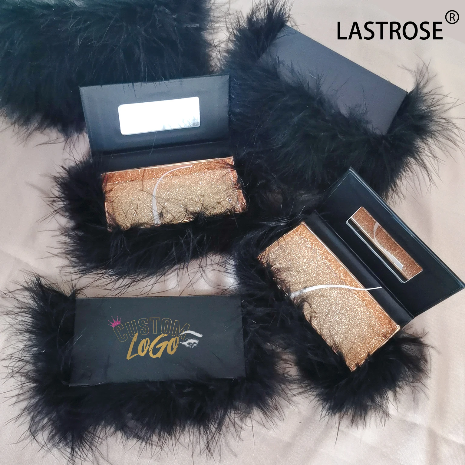 Eye Lashes Box Empty Unique Eye Lash Packaging With Custom Logo Luxury