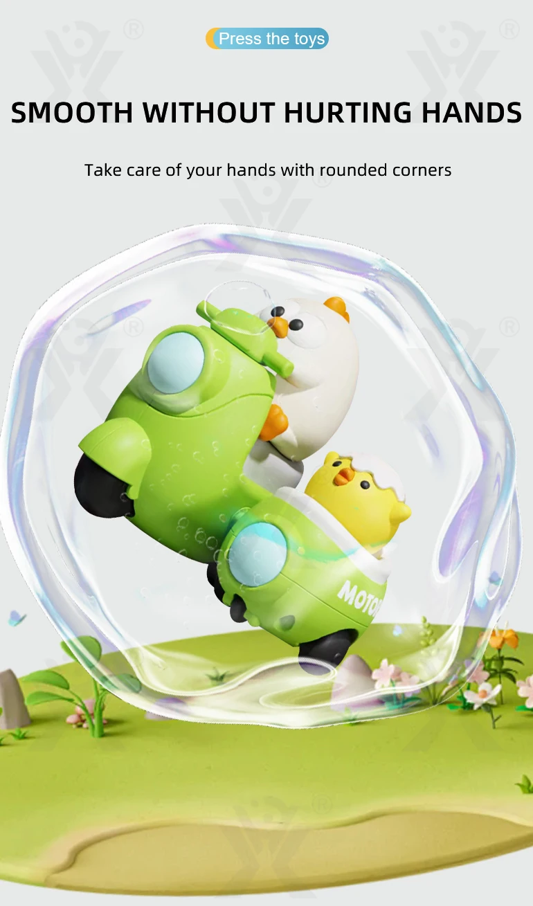 Chengji Cartoon Toy Motorcycle Chicken Pressing and Go Speed Drift Motorcycle Baby Toy