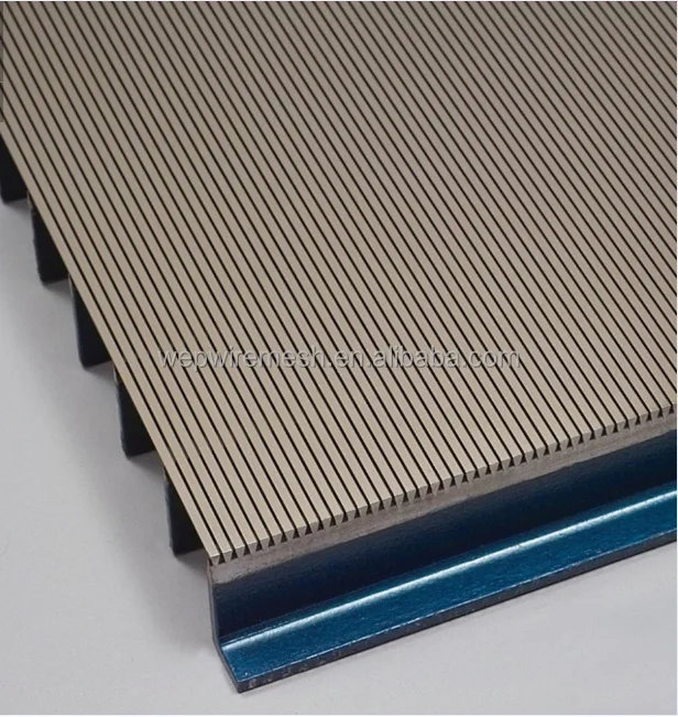Reverse Rolled SS304 Flat Wedge Wire Slot Screen for Centrifuges