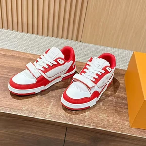 Luxury Unisex Sneakers with Famous Brand Logo High Quality PVC Upper PU Midsole Rubber Outsole for Sport Running