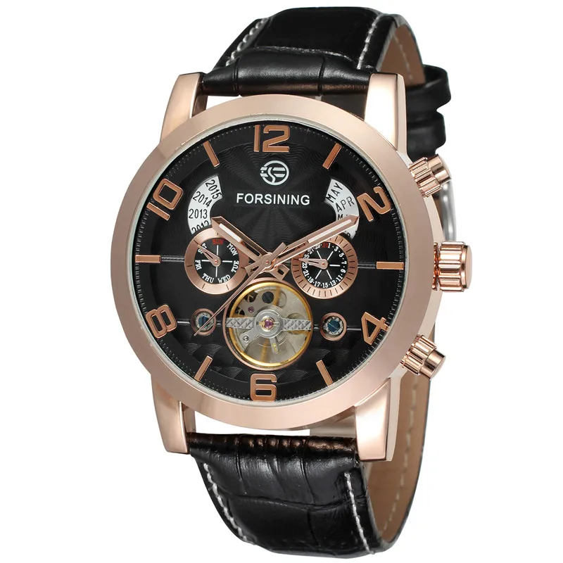 Forsining Brand Luxury Automatic Men Wrist Watches Year Month 