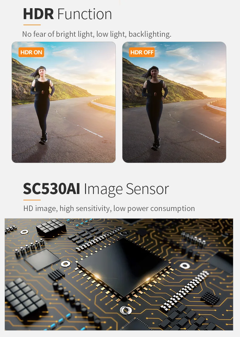 DGZX 5 million Hdr wide dynamic 2K 60 frame Ircut night vision full-color SC530AI high-definition MIPI camera module插图3