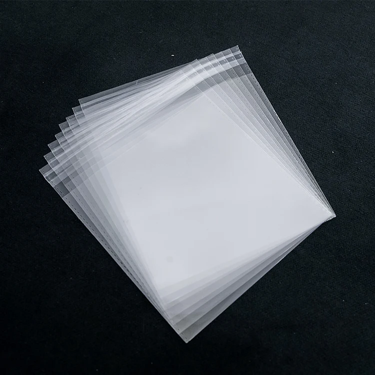 100pcs Opp Bag Resealable Bags Cello Adhesive Clear Cellophane Bag Various Sizes 