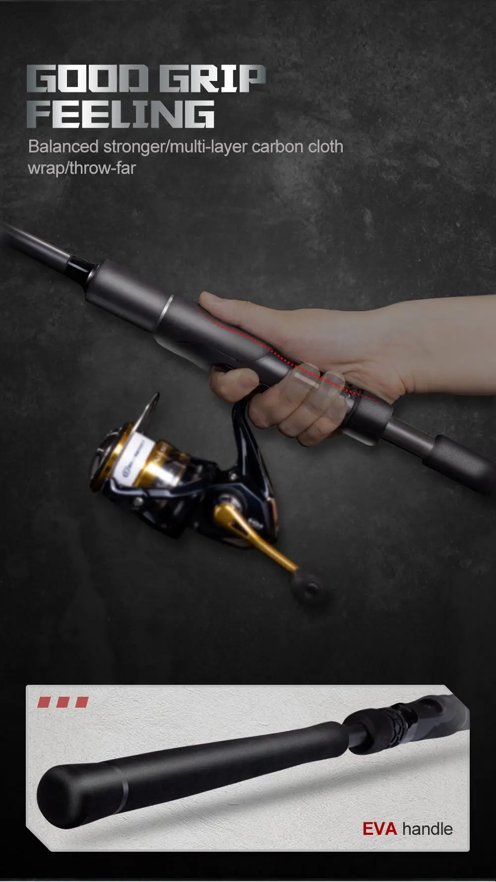 Hunthouse Japan Toray Carbon Fishing Rod 2.7m Sea Fishing Rod 2