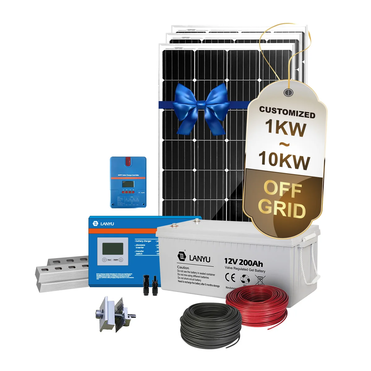 Complete Set 10kw 15kw 20kw Solar Panels System 5000 W On Off Grid ...