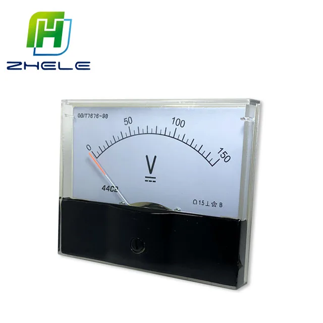 OEM Service 100*80mm Point Analog Panel Voltmeter AC/DC 5V 10V 15V 20V 30V 50V 100V 150V 200V 250V 300V 400V 500V Voltage Meter