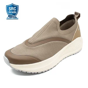 Breathable Fly Knit Chef Shoes with SRC Oil Resistant Rubber Outsole for Kitchen Restaurant